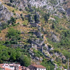 The Walls of the Old City of Kotor, Montenegro