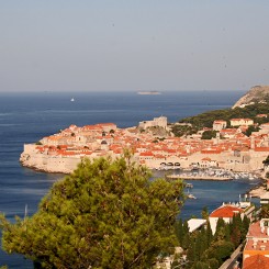The view of Dubrovnik, Croatia
