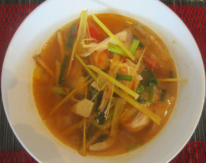 Hot and Sour Prawn Soup