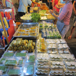 Food at Sunday Night Market in Chiang Mai