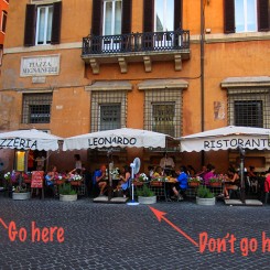 Not Good and Good Restaurant in Rome