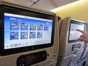 Seats with TV in Boeing 777-300ER